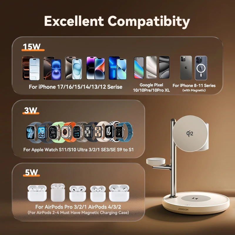 The Apex Qi2 Magnetic Charging Station