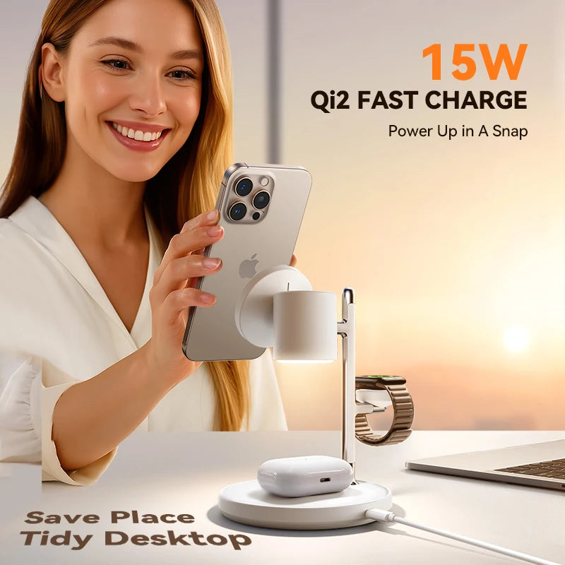 The Apex Qi2 Magnetic Charging Station